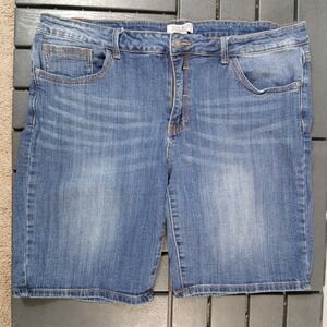 Judy Blue Los Angeles Denim Bermuda Shorts 3XL Plus Size Jean USA SA31